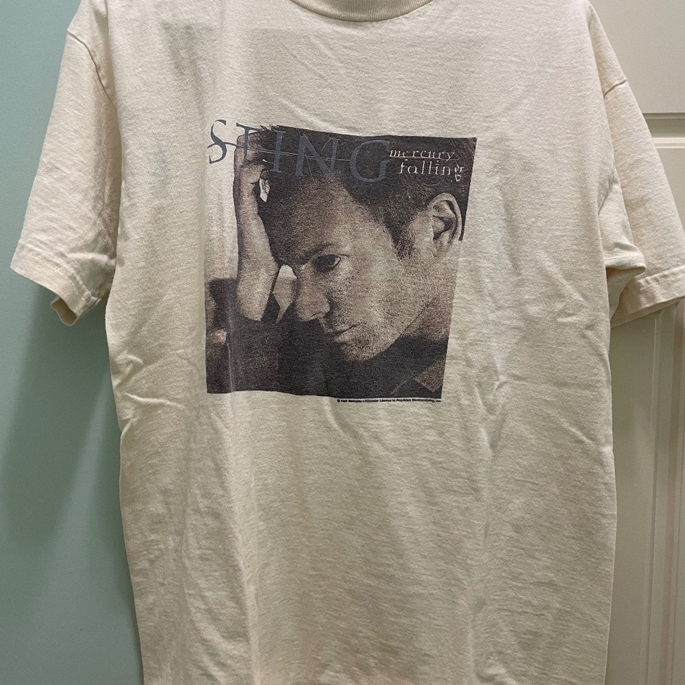 Vintage 1996 Sting Mercury Rising Tour Tee size L